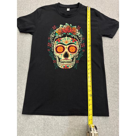 Women’s Sugar Skull Graphic T-Shirt – Size Small – Excellent Condition - Picture 2 of 5